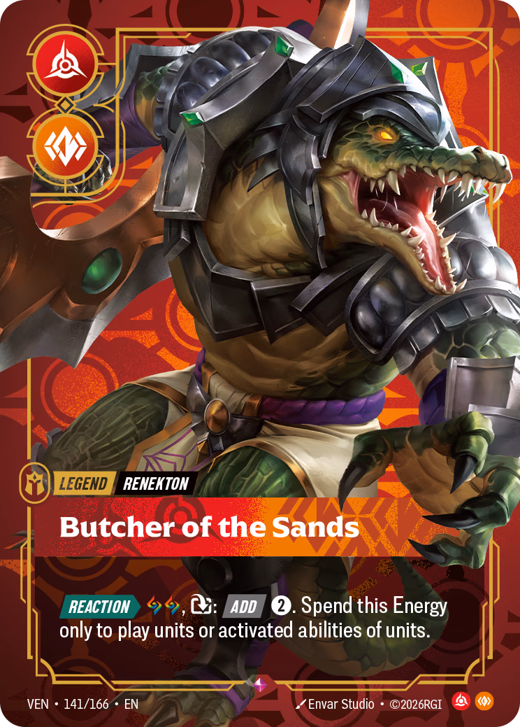 Renekton, Butcher of the Sands VEN-141/166 Riftbound card