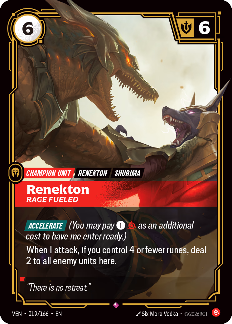 Renekton VEN-019/166 Riftbound card