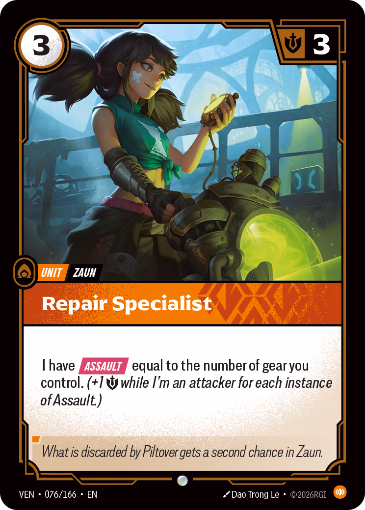 Repair Specialist VEN-076/166 Riftbound card