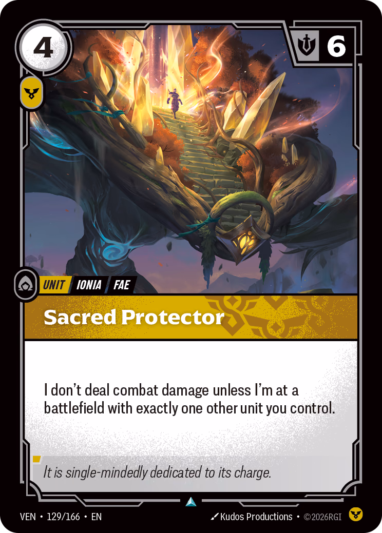 Sacred Protector VEN-129/166 Riftbound card