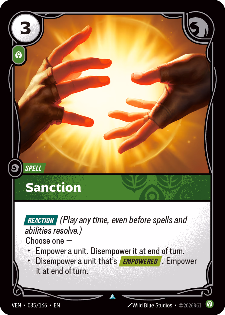 Sanction VEN-035/166 Riftbound card