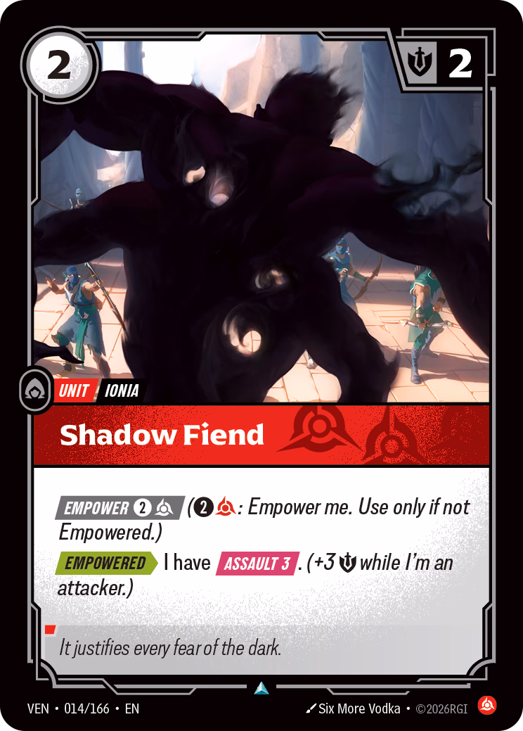 Shadow Fiend VEN-014/166 Riftbound card