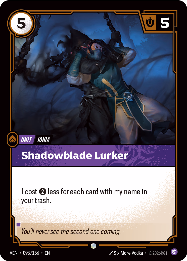 Shadowblade Lurker VEN-096/166 Riftbound card