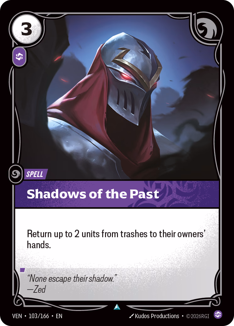Shadows of the Past VEN-103/166 Riftbound card
