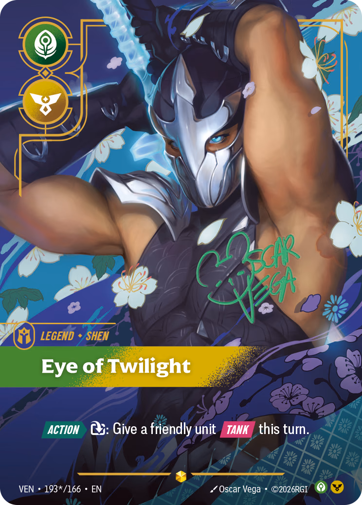 Shen, Eye of Twilight VEN-193*/166 Riftbound card