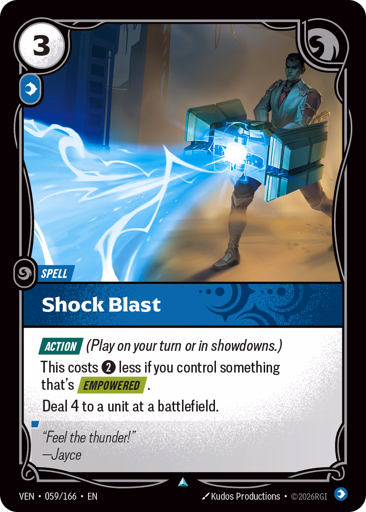 Shock Blast VEN-059/166 Riftbound card