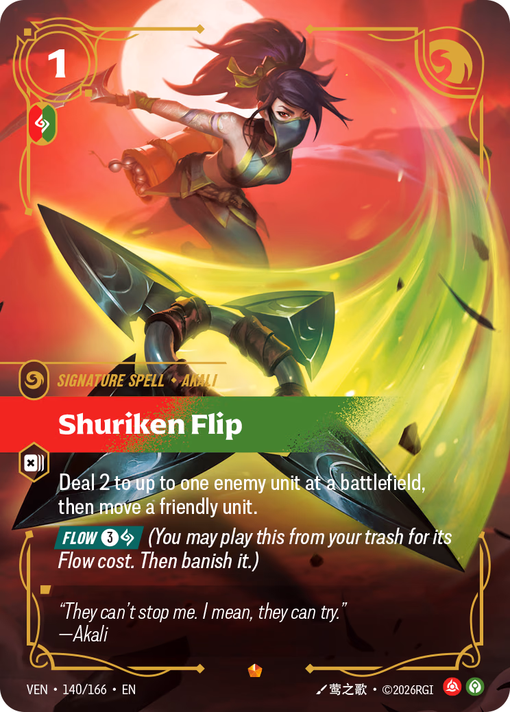 Shuriken Flip VEN-140/166 Riftbound card
