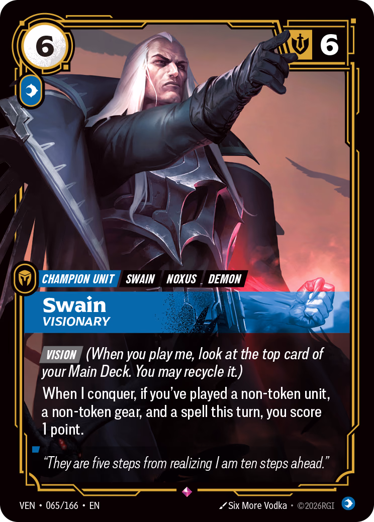 Swain, Visionary VEN-065/166 Riftbound card