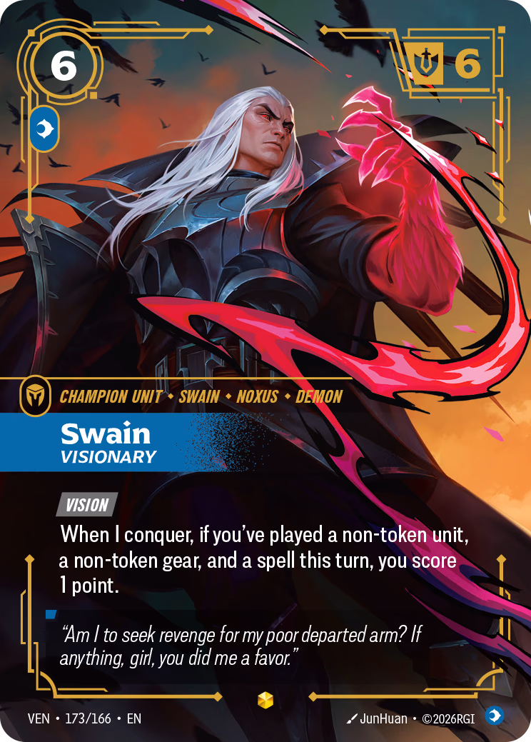 Swain, Visionary VEN-173/166 Riftbound card