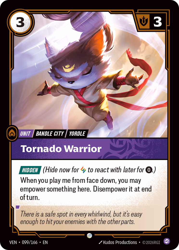 Tornado Warrior VEN-099/166 Riftbound card