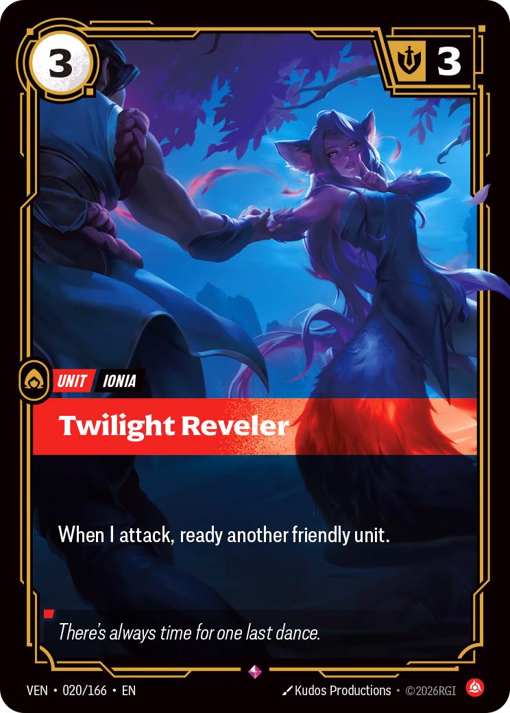 Twilight Reveler VEN-020/166 Riftbound card