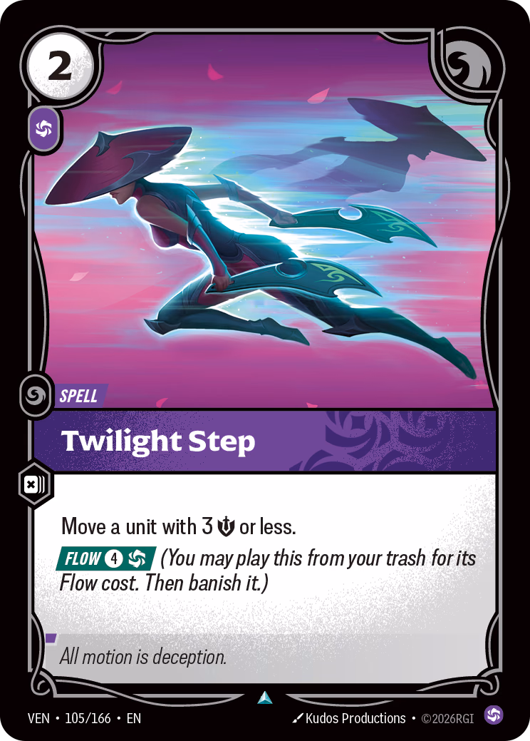 Twilight Step VEN-105/166 Riftbound card